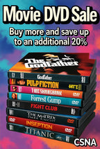 $9.95 Movie DVD Sale - Buy More Save 20% - The Godfather, Pulp Fiction, Shawshank Redemption & More - CSNA