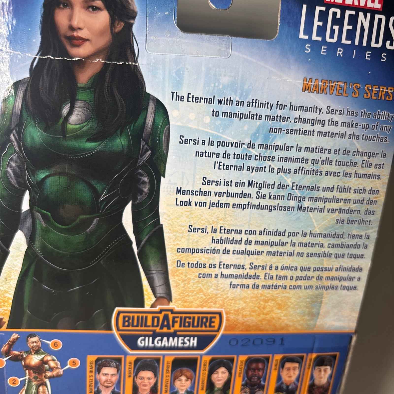 2020 Marvel Legends Eternals SERSI 6" Action Figure Gilgamesh BAF Included - NIB