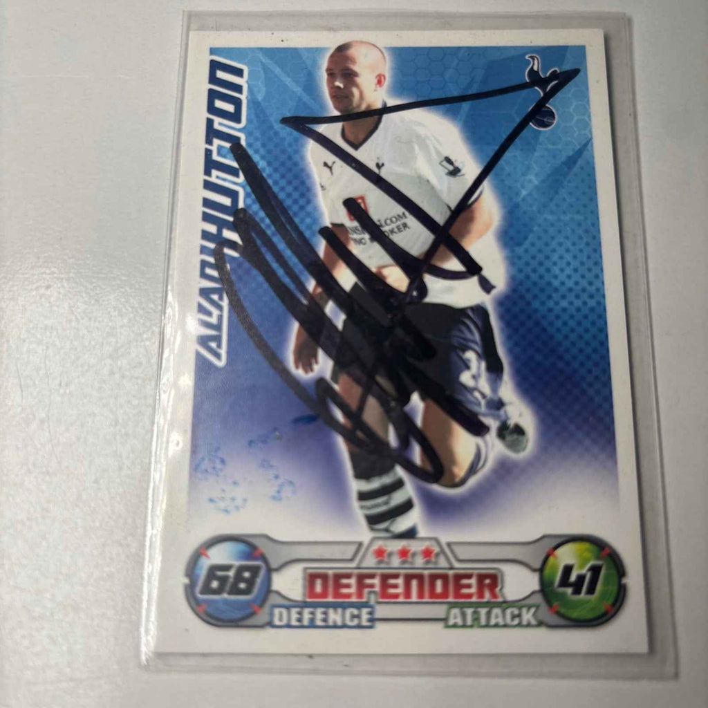 2008/09 Signed Topps Match Attax Trading Card - Alan Hutton, Tottenham Hotspur