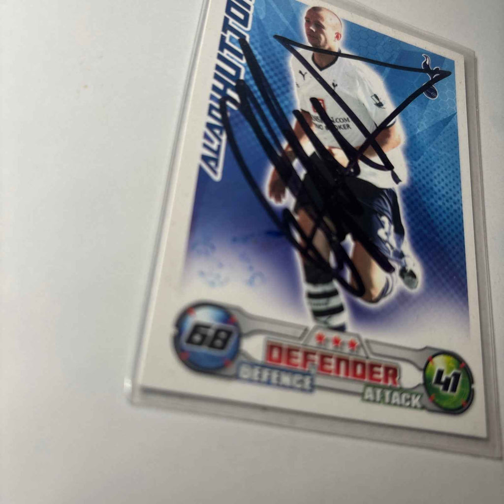 2008/09 Signed Topps Match Attax Trading Card - Alan Hutton, Tottenham Hotspur