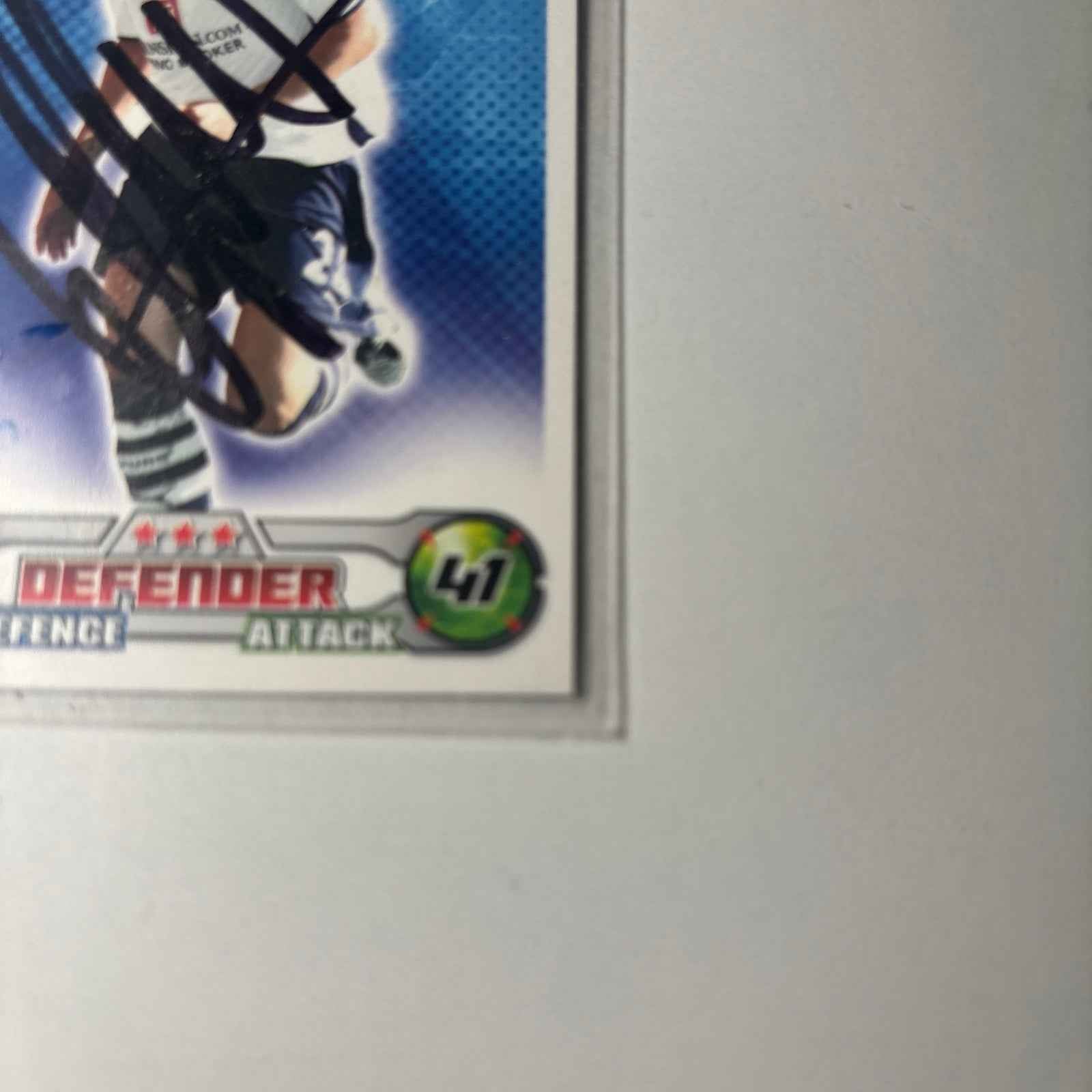 2008/09 Signed Topps Match Attax Trading Card - Alan Hutton, Tottenham Hotspur