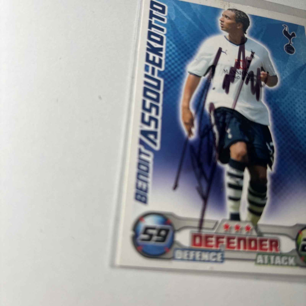 2008/09 Signed Topps Match Attax Card - Benoit Assou-Ekotto, Tottenham Hotspur