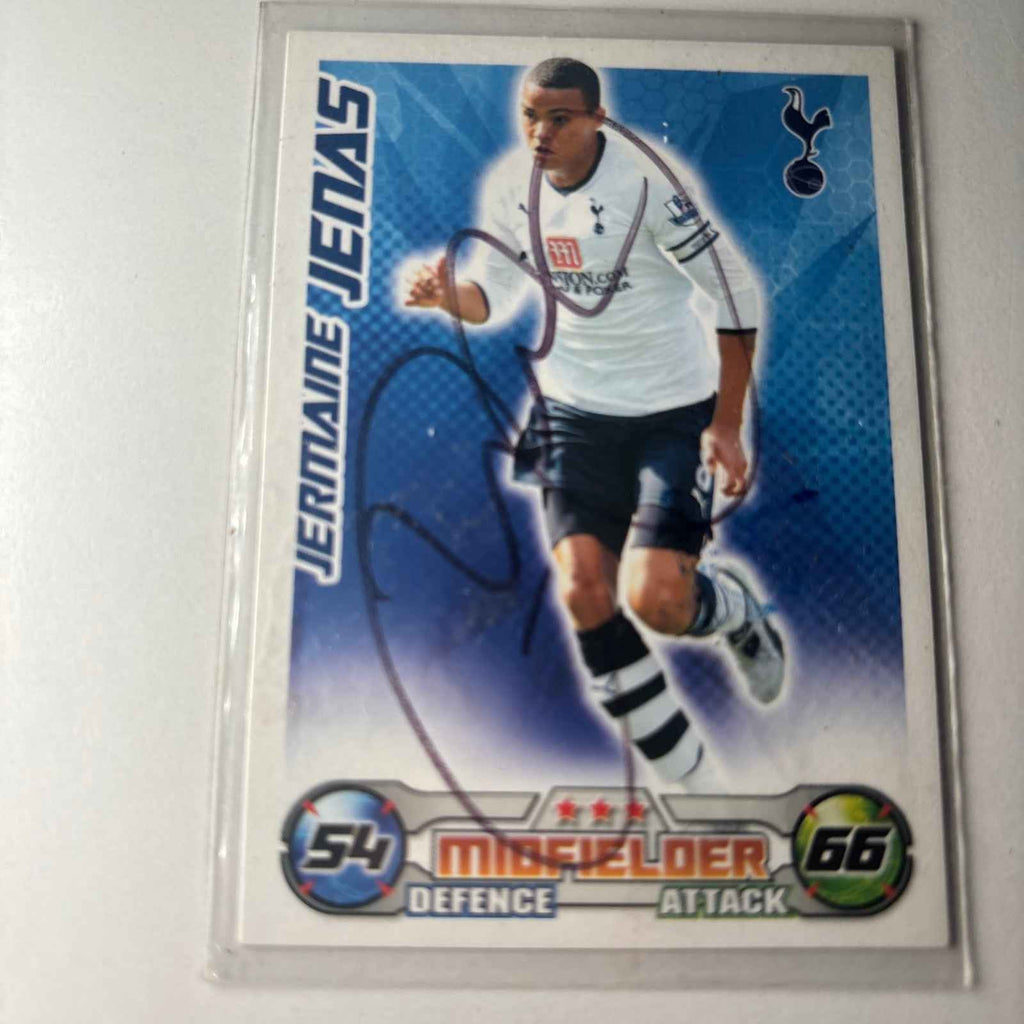 2008/09 Signed Topps Match Attax Card - Jermaine Jenas Tottenham Hotspur
