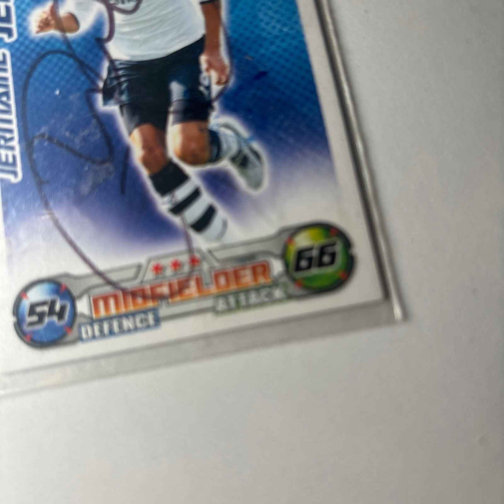 2008/09 Signed Topps Match Attax Card - Jermaine Jenas Tottenham Hotspur