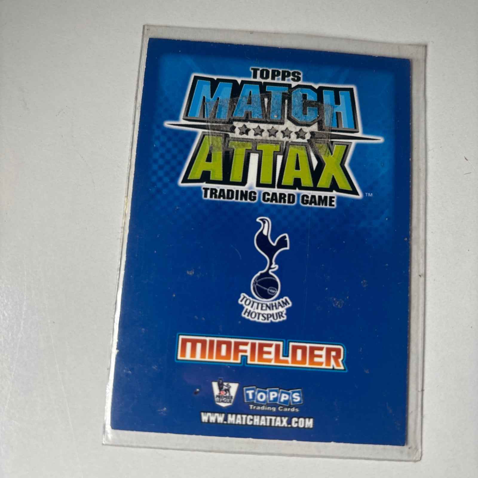 2008/09 Signed Topps Match Attax Card - Jermaine Jenas Tottenham Hotspur