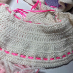 Mixed Vintage Doll Clothes Lot Shoes, Crochet Cap And Misc.