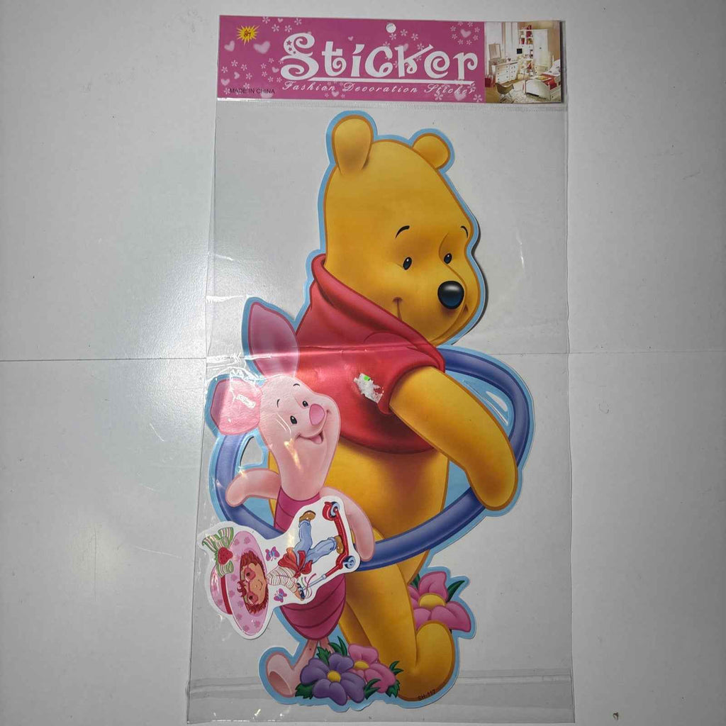 Disney Winnie the Pooh Decorative Wall Stickers Large 40cm Sheets~Pooh & Piglet