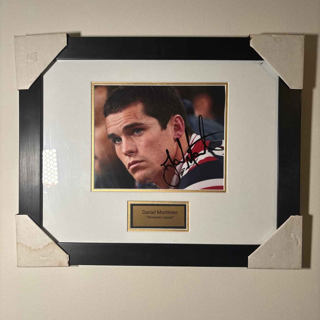 Daniel Mortimer Signed Photo Framed NRL Autographed and COA