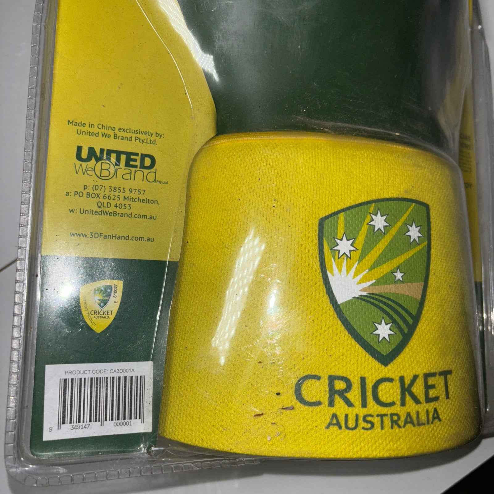 Australia Cricket Team - 3D Fan hand Foam Hand OOP Rare