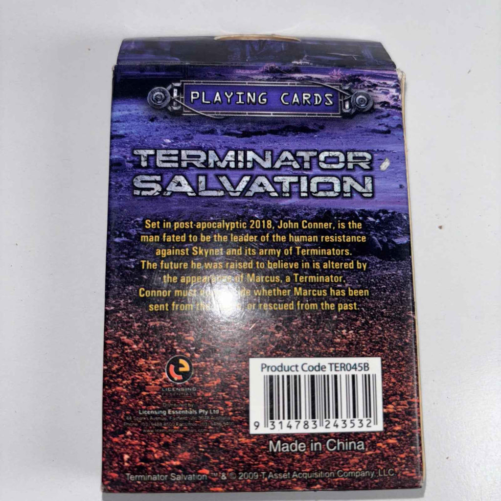 TERMINATOR 2 PLAYING CARDS 2009 NEW IN BOX -RARE