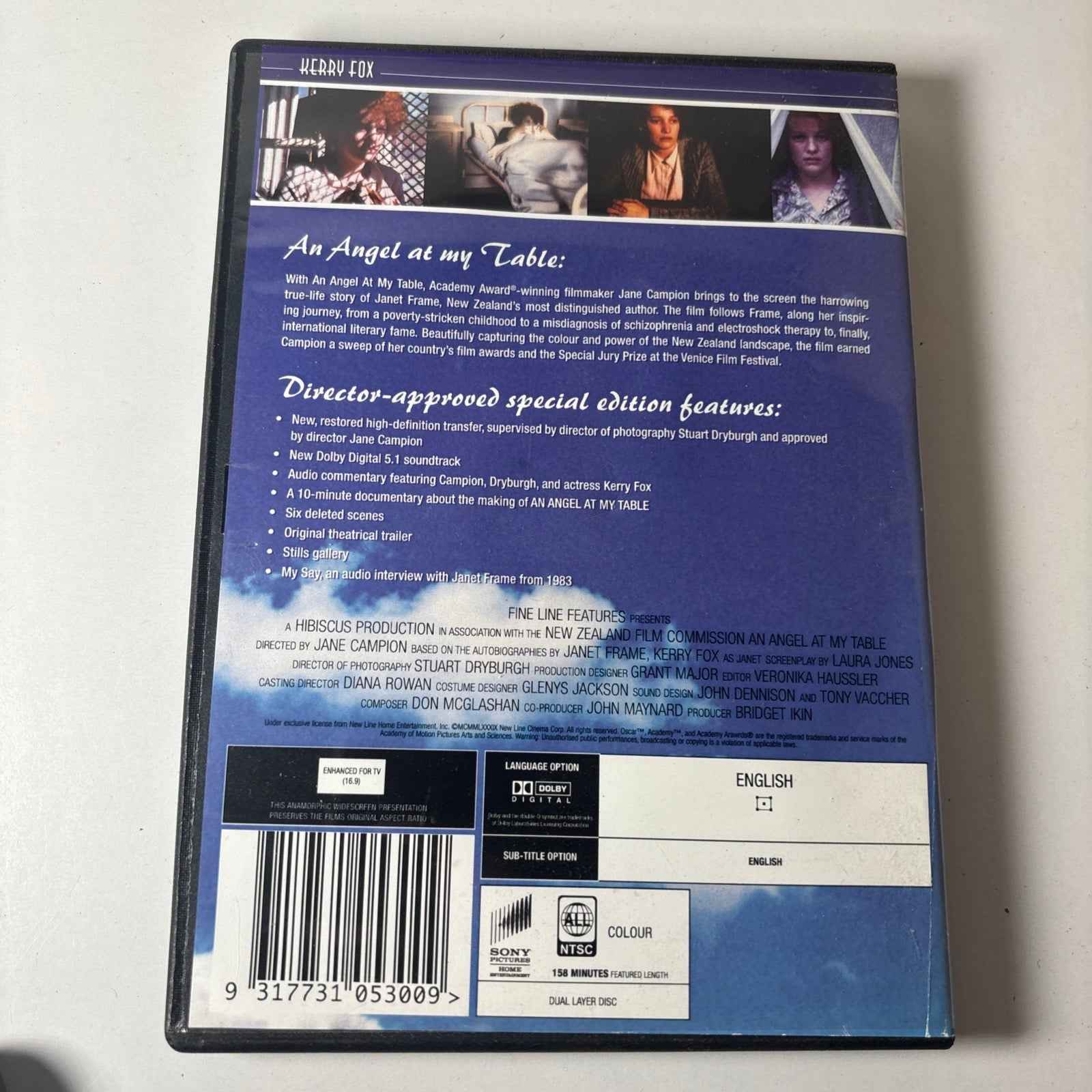An Angel At My Table region 4 DVD (1990 Jane Campion drama movie)