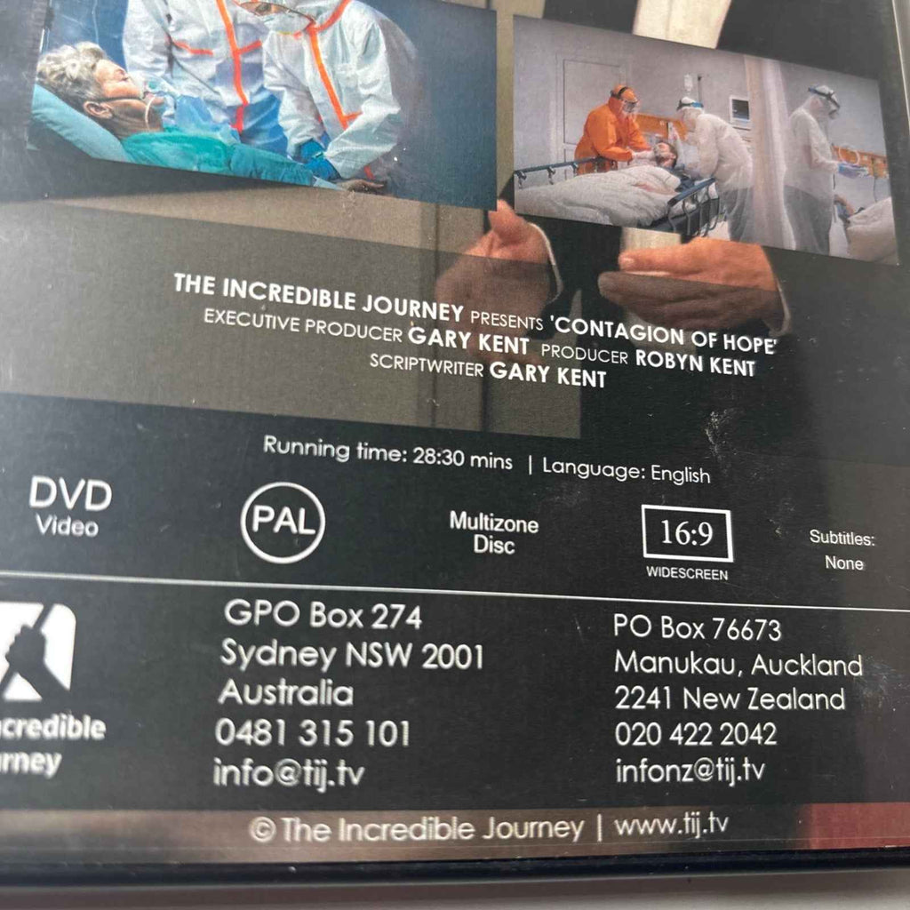 Contagion of Hope DVD- Gary Kent - Incredible Journey