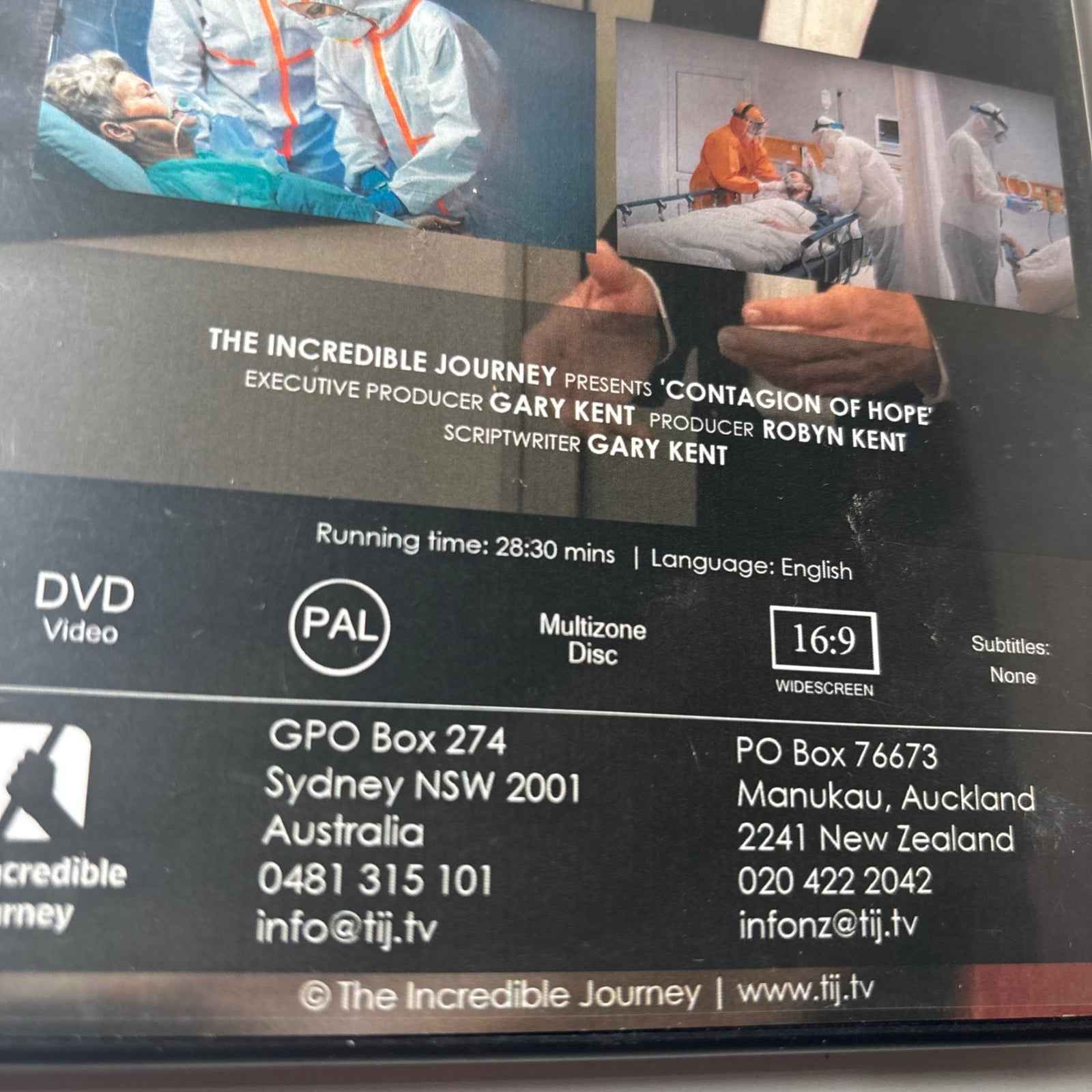 Contagion of Hope DVD- Gary Kent - Incredible Journey