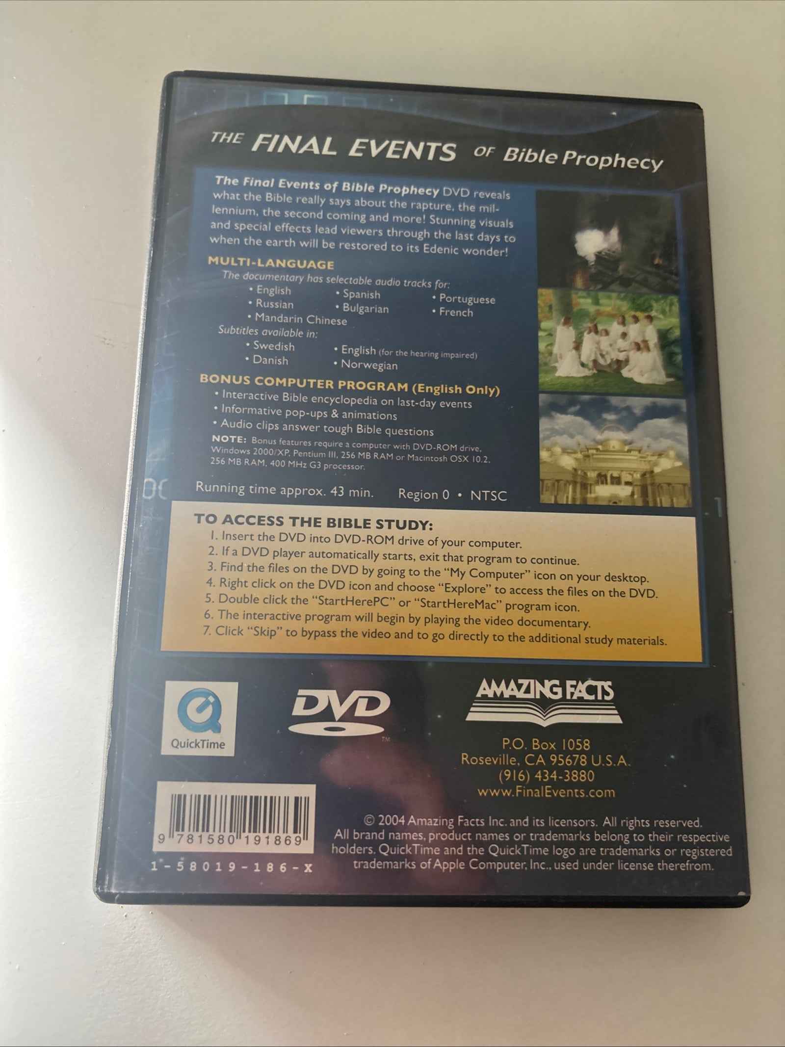 The Final Events of Bible Prophecy DVD - Doug Batchelor -Region Free