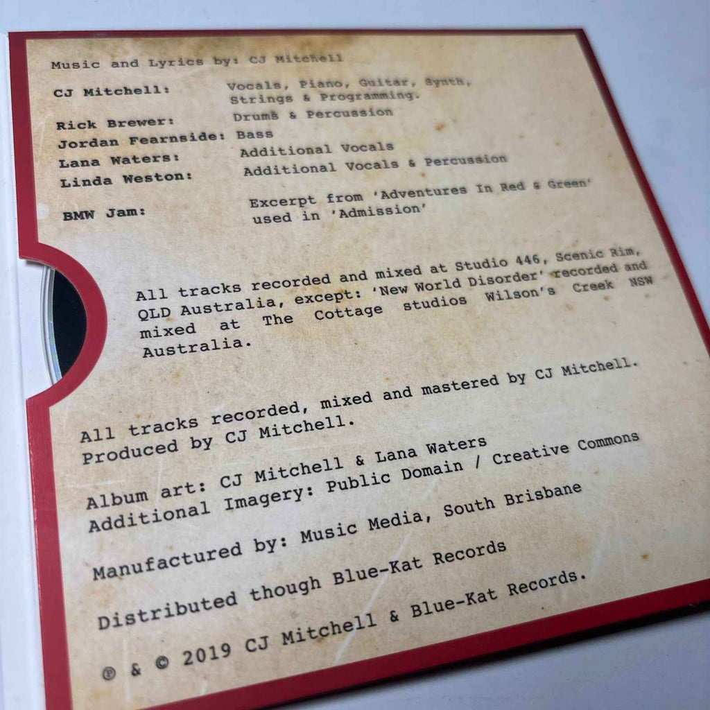 CJ Mitchell - Tales From The Asylum CD - Extremely Rare