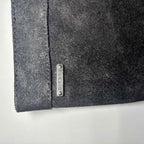 Diesel Women's Prairie Black Oiled Leather Tall Pull On Boots Size 8.5