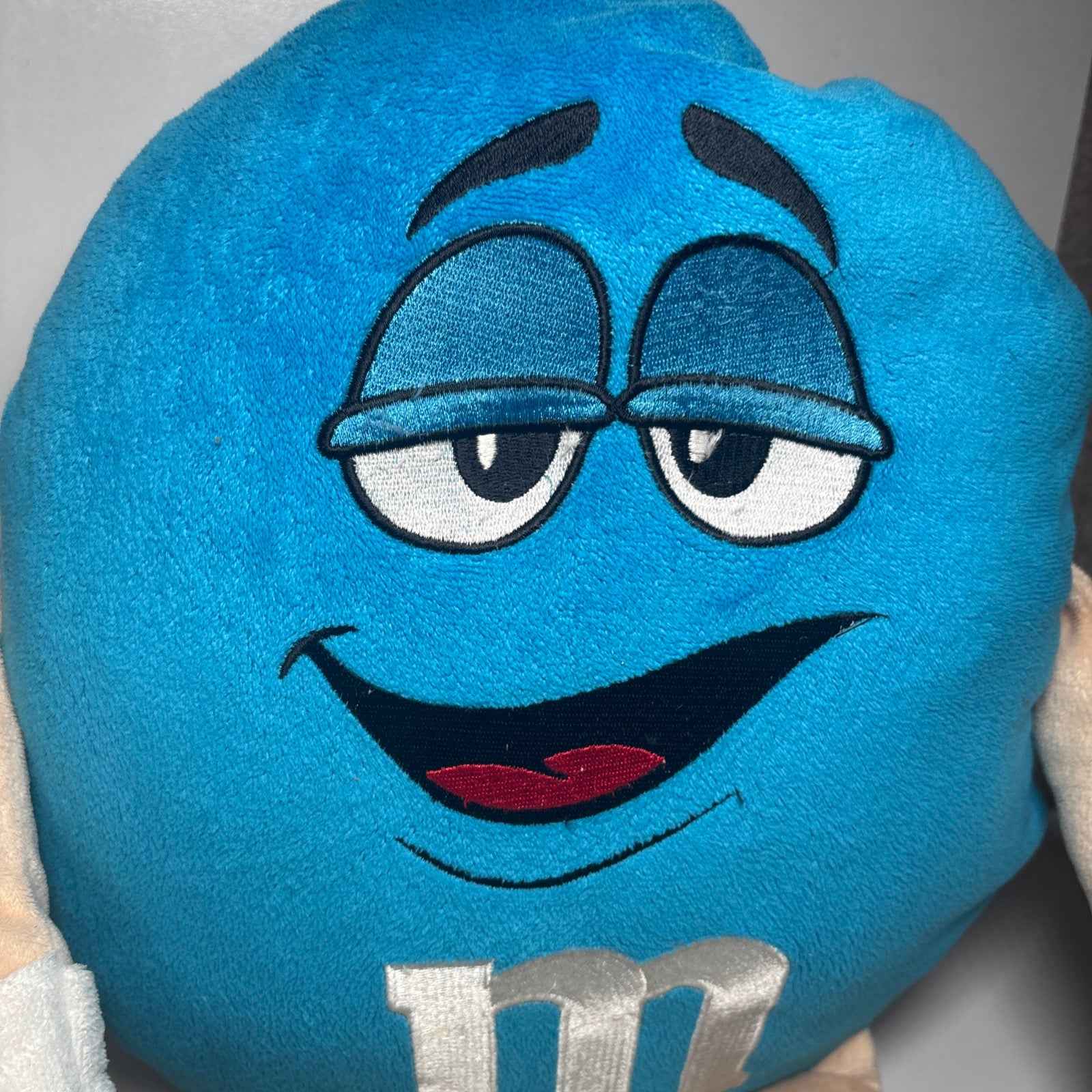 Vintage Mars M&Ms Blue Plush, 60cm Soft Toy, 1992