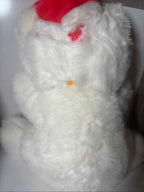 45cm Polar Bear W Santa Animal Toy Gray White Black K&M International Australia