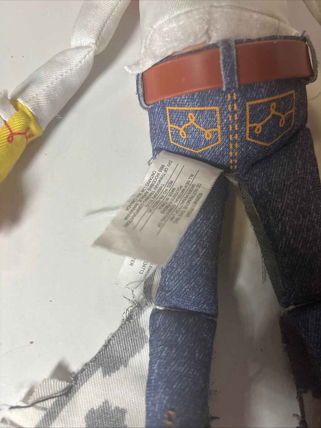 JESSIE Toy Story Plush Doll Figure Talking Push Button Thinkway Toys No Hat