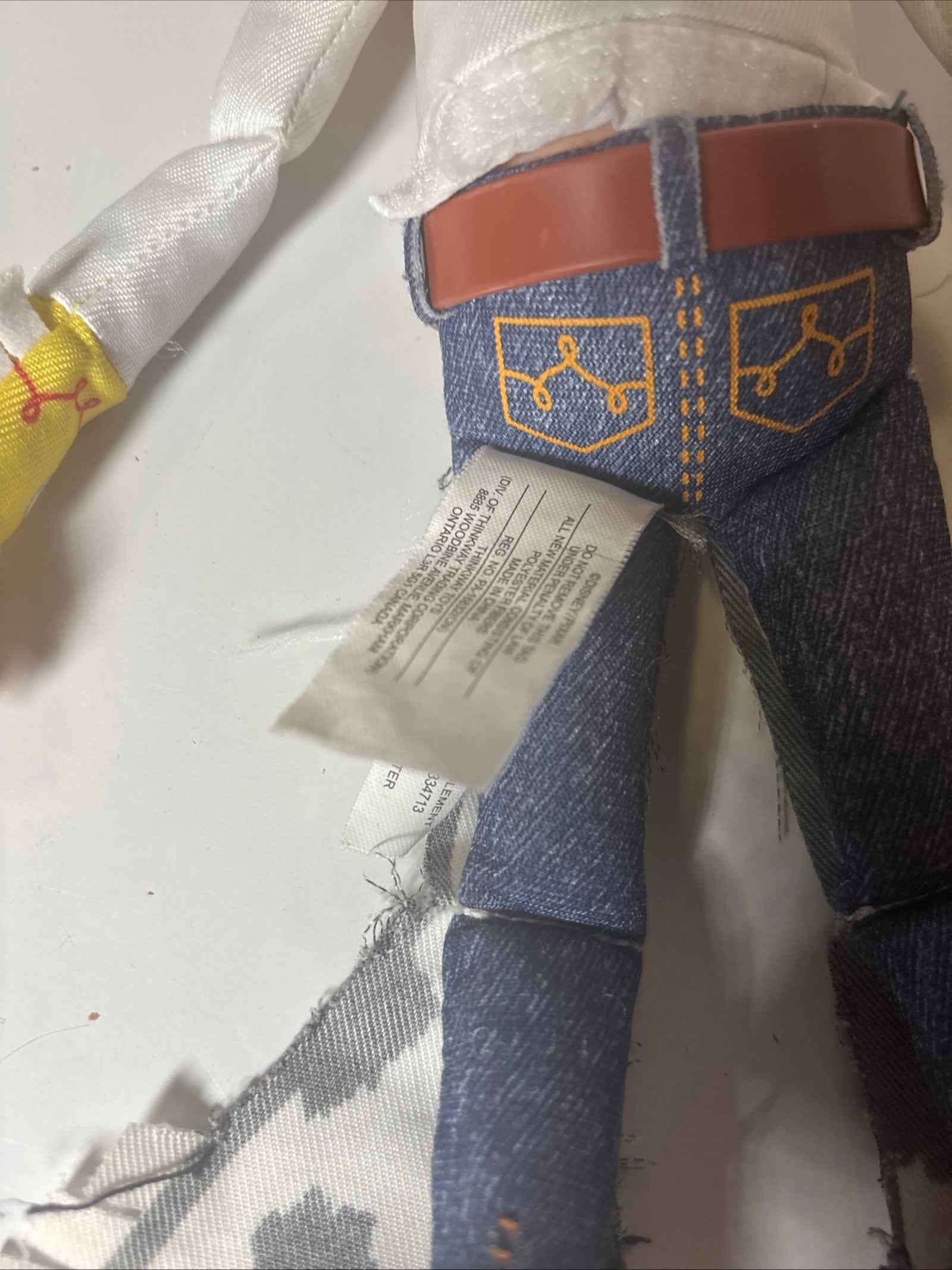 JESSIE Toy Story Plush Doll Figure Talking Push Button Thinkway Toys No Hat