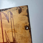 Travel By Train "Fast Service"  Vintage Metal Wall Sign 30cm