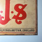 Speed Record  A.J.S. Motorcycle England Metal Sign