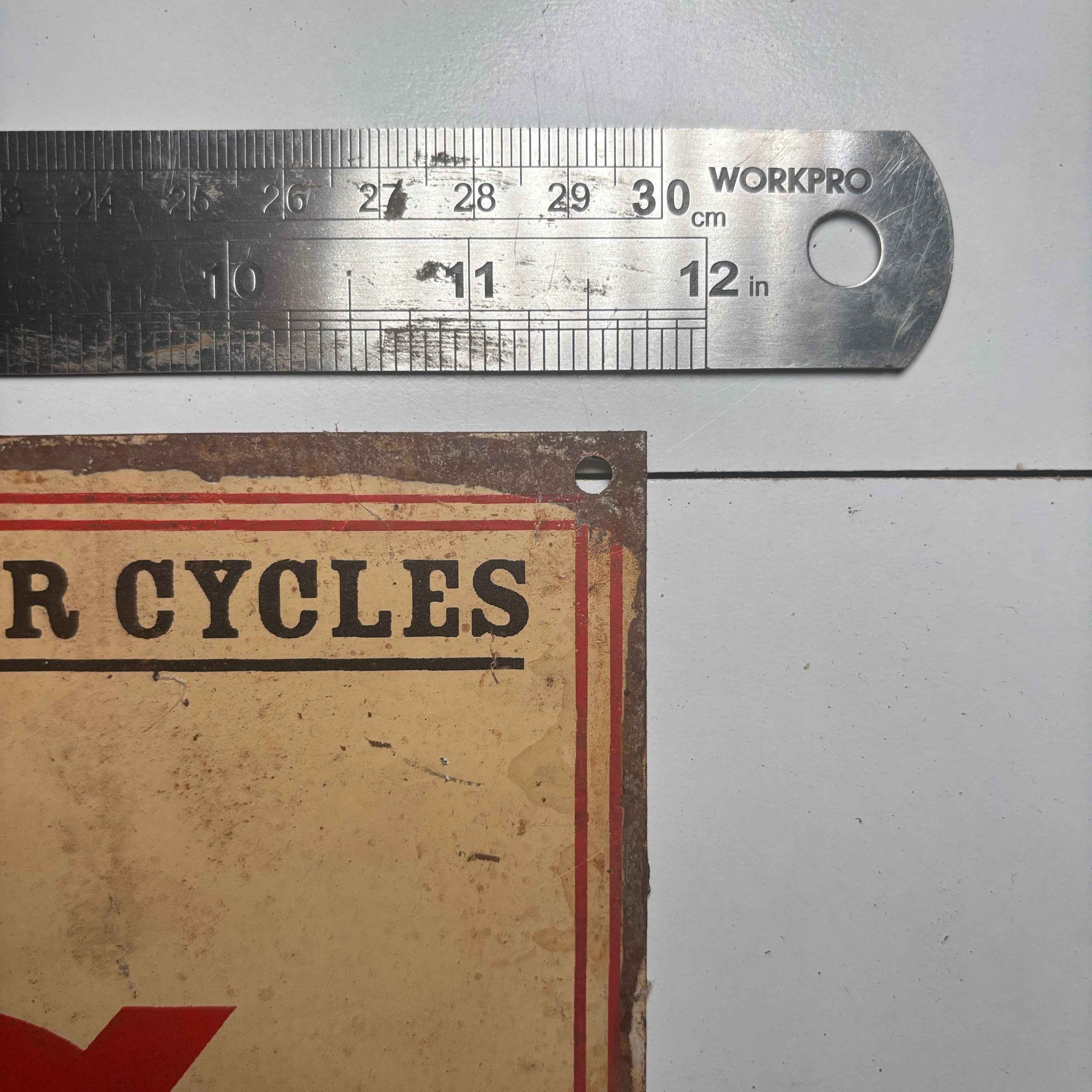 Speed Record  A.J.S. Motorcycle England Metal Sign