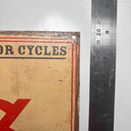 Speed Record  A.J.S. Motorcycle England Metal Sign