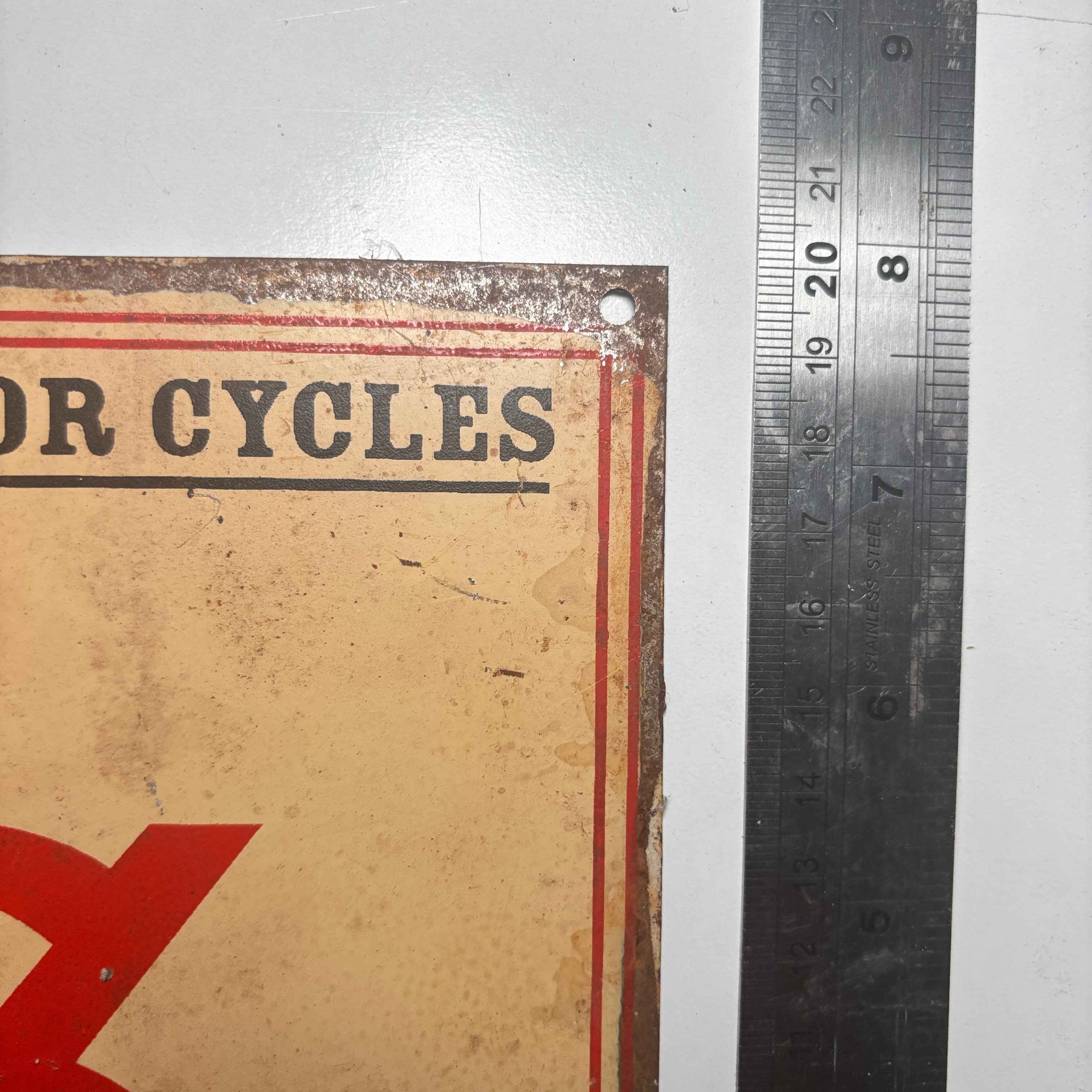 Speed Record  A.J.S. Motorcycle England Metal Sign