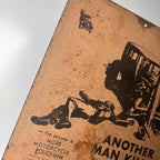 Harley Davison Press Another Man killed Car Crash Motorcycle Advert Metal Sign