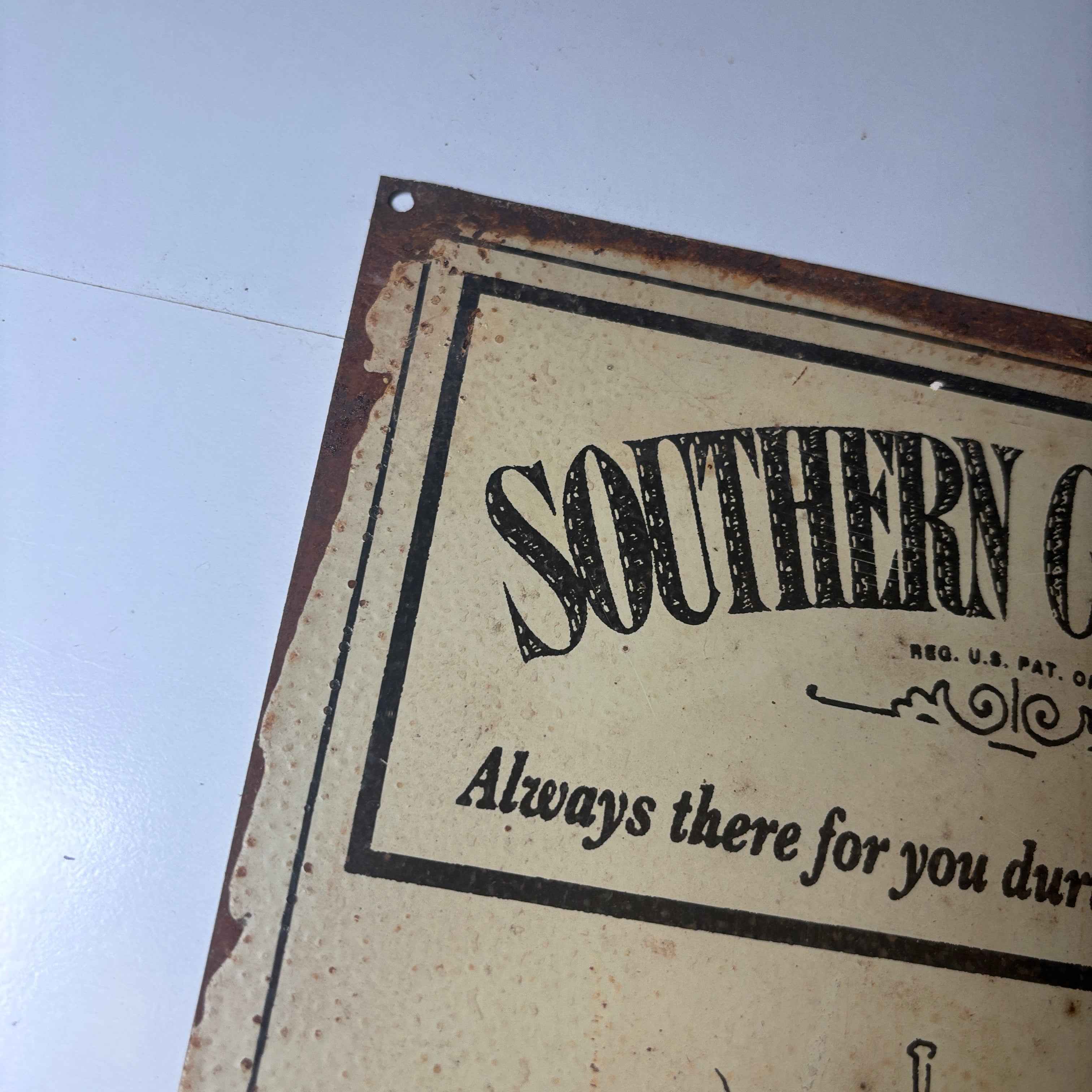Southern Comfort Alcohol Bar Rustic Tin Metal Sign Man cave  Australian made