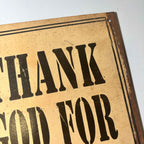 Guinness Beer - Thank God for Guinness Type 2  Sign - 30cm x 20cm
