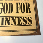 Guinness Beer - Thank God for Guinness Type 2  Sign - 30cm x 20cm