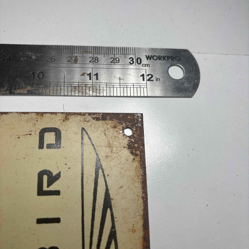 "1957 FORD THUNDERBIRD" METAL ADVERTISING SIGN 30sm x 20cm VTG.