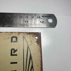 "1957 FORD THUNDERBIRD" METAL ADVERTISING SIGN 30sm x 20cm VTG.