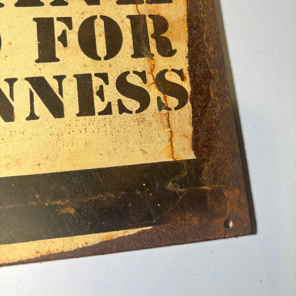 Guinness Beer - Thank God for Guinness Type 1 Sign - 30cm x 20cm