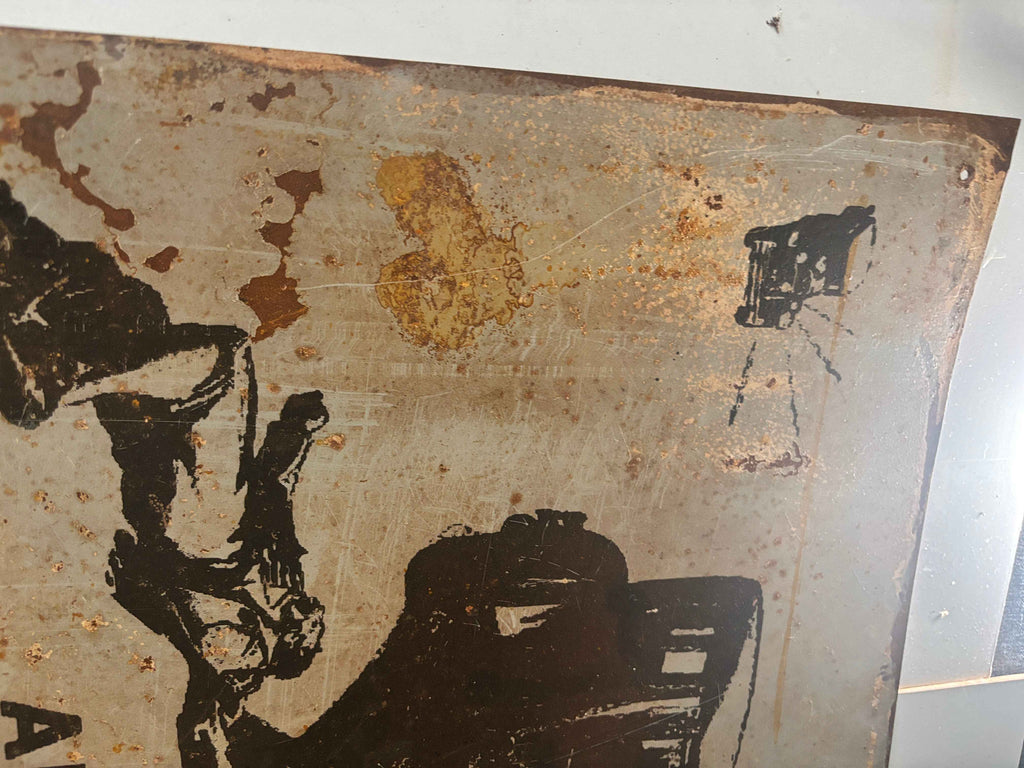 Harley Davison Press Another Man killed Car Crash Motorcycle Advert Metal Sign