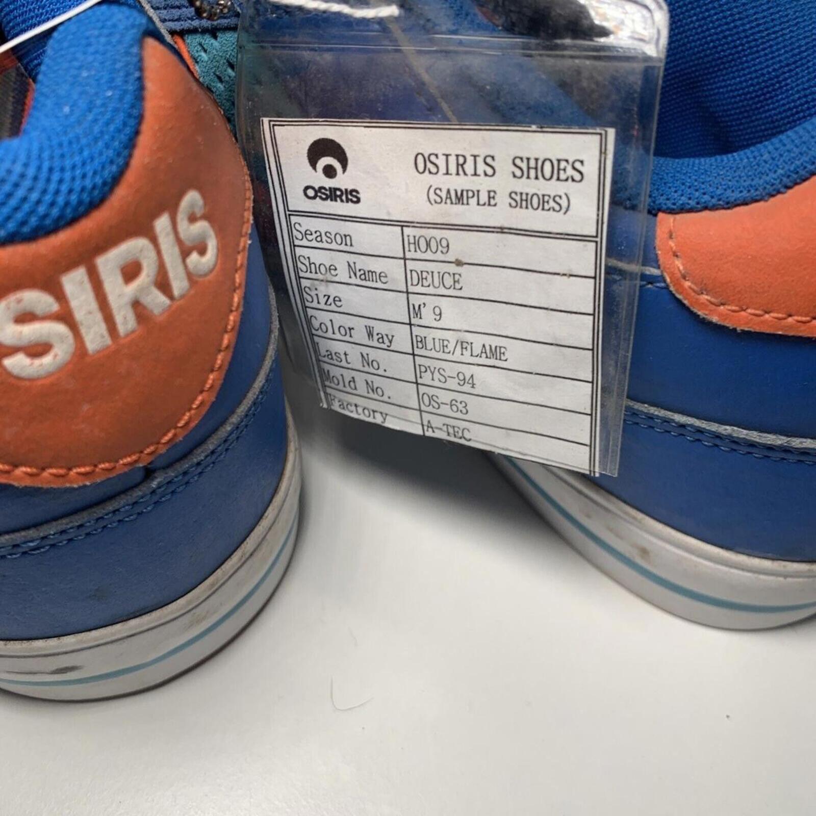 Osiris Duces Blue &amp; Orange Multi Mens Skate Trainers Shoes NWT Some Scuffs. - Come Sell Nearly Anything