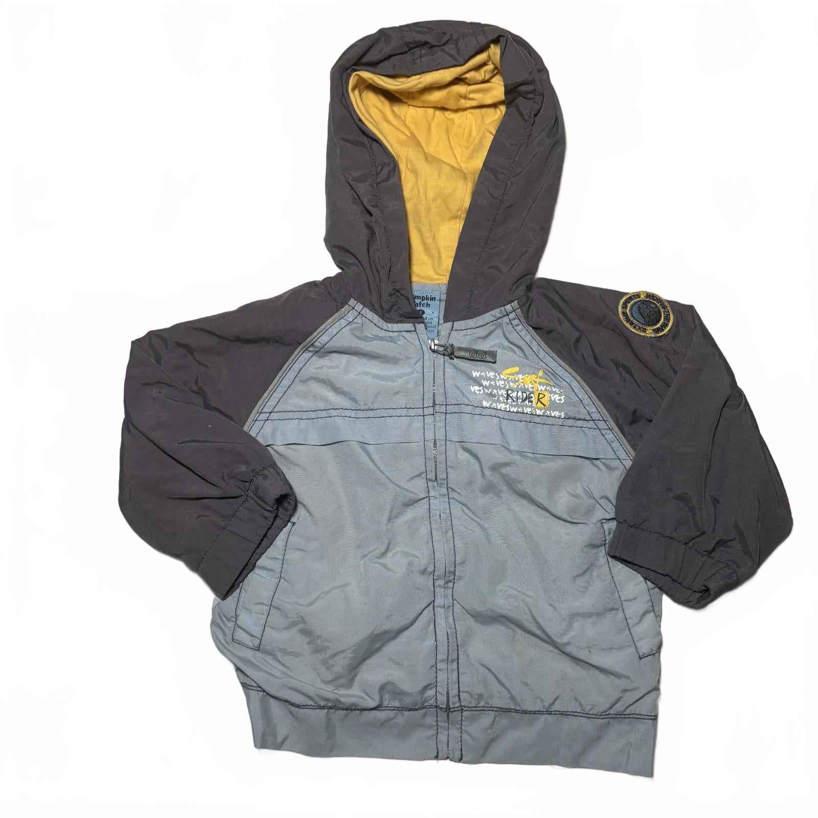 Pumpkin Patch Baby Toddler Hooded Jacket Size 1 84cm Lightweight Windbreaker