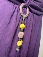 ICE Fashion Purple Maxi Dress with Decorative Front Ring Large - Come Sell Nearly Anything