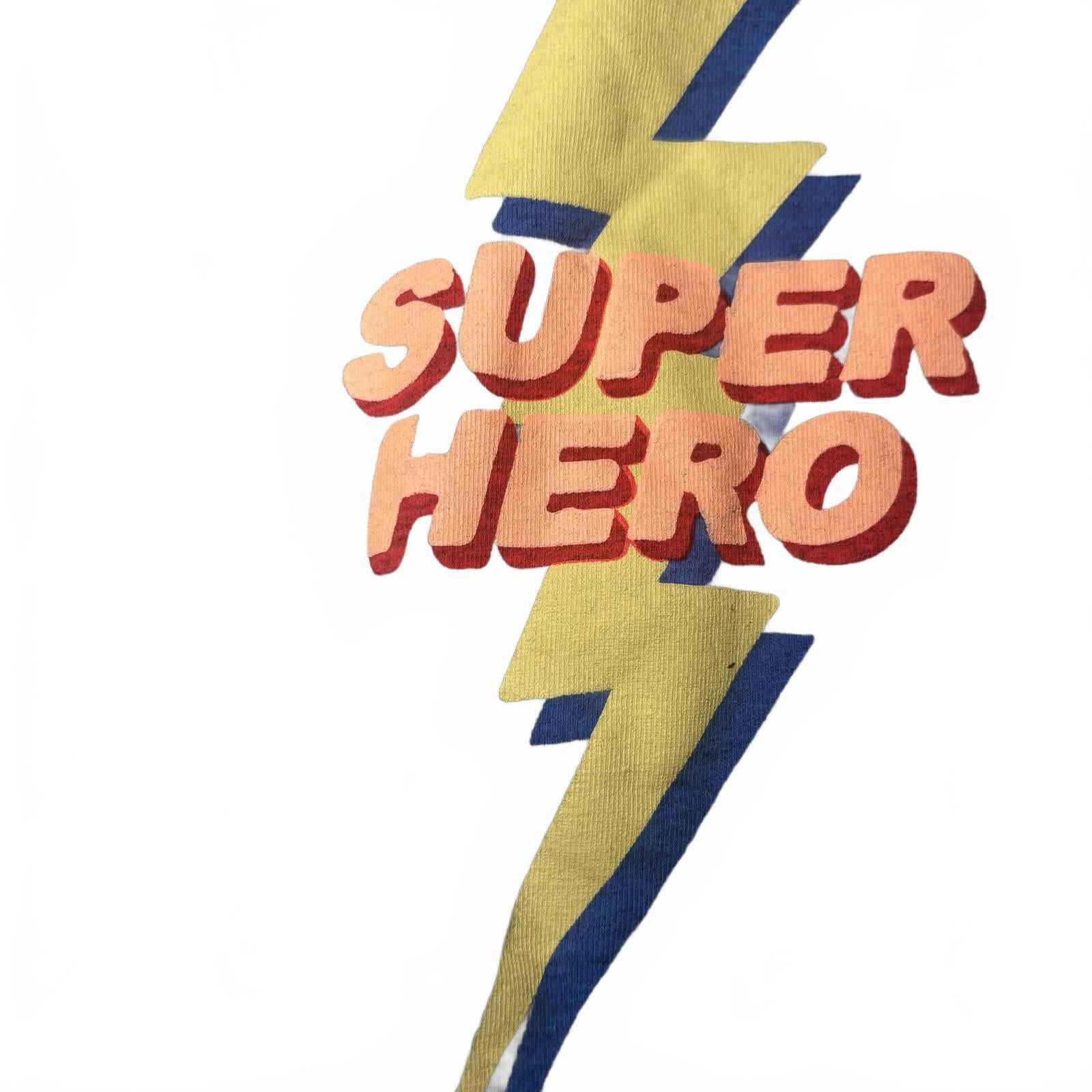 Bonds Baby Romper Size 000 (0-3 Months) Grey Super Hero Graphic