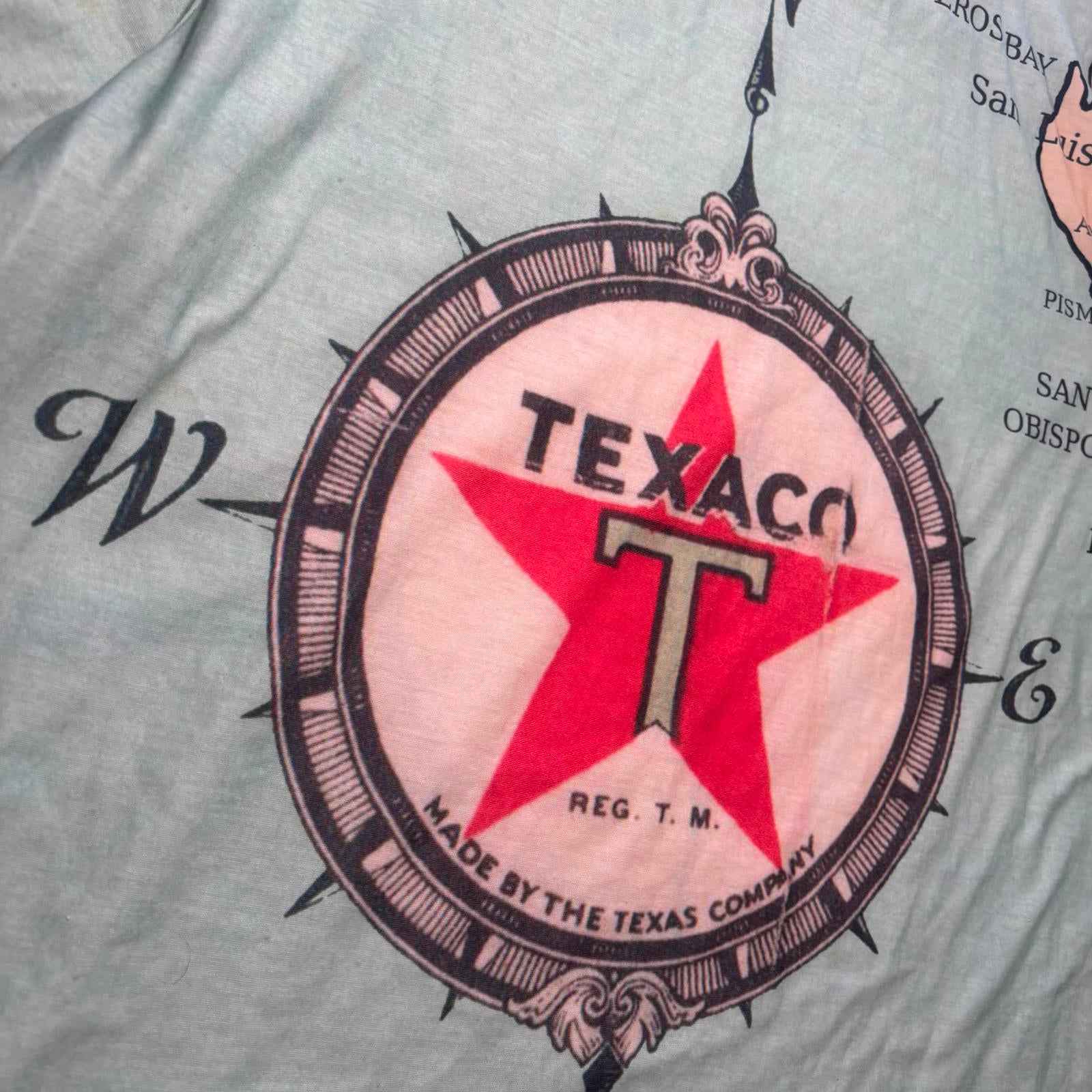 Texaco Large Vintage Compass Graphic T-Shirt