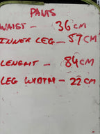 Black Women's Pants with Button and Lace Detail - Come Sell Nearly Anything