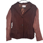 Covers Australia Women's Brown Pinstripe Blazer Size 12 - Come Sell Nearly Anything