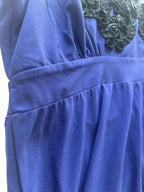 Teaberry Women's Maxi Dress Size 12 Blue Embroidered Detail - Come Sell Nearly Anything