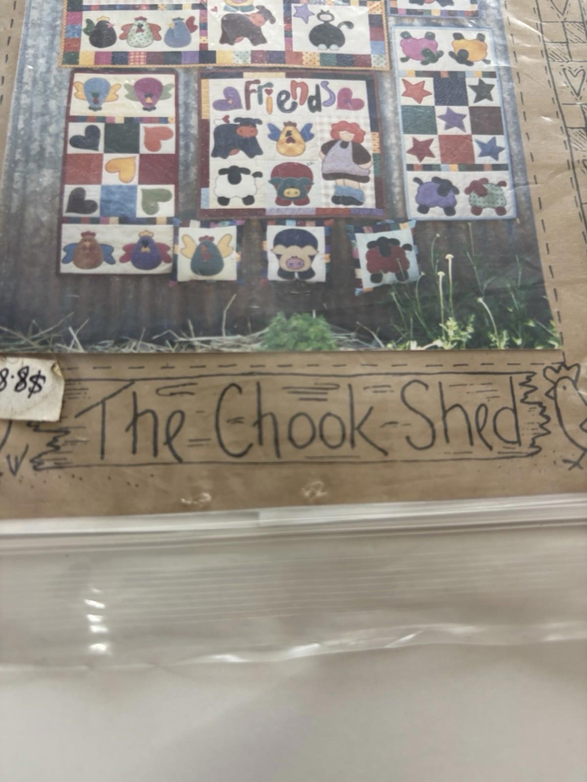 The Chook Shed - Friendship Farmer - Patchwork Wall Hanger Sew  Vintage Craft - Come Sell Nearly Anything