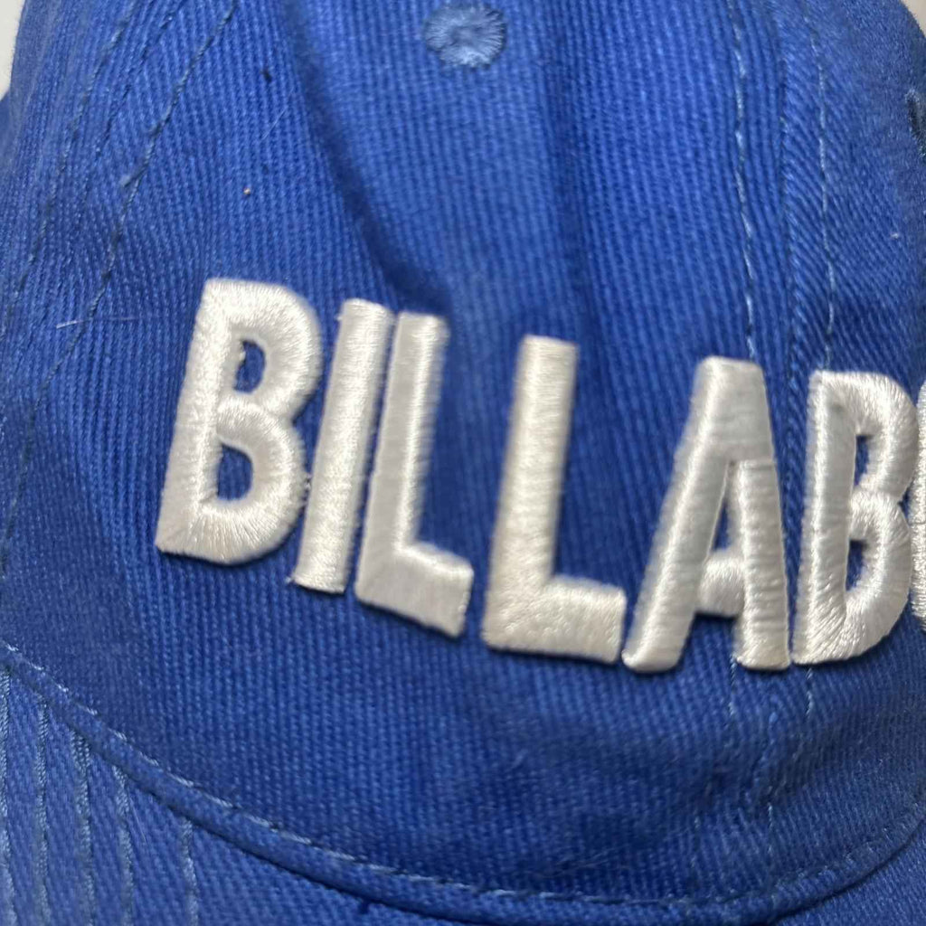 Billabong Vintage 6 Panel Adjust Cap Hat Spell Out Cotton Blue