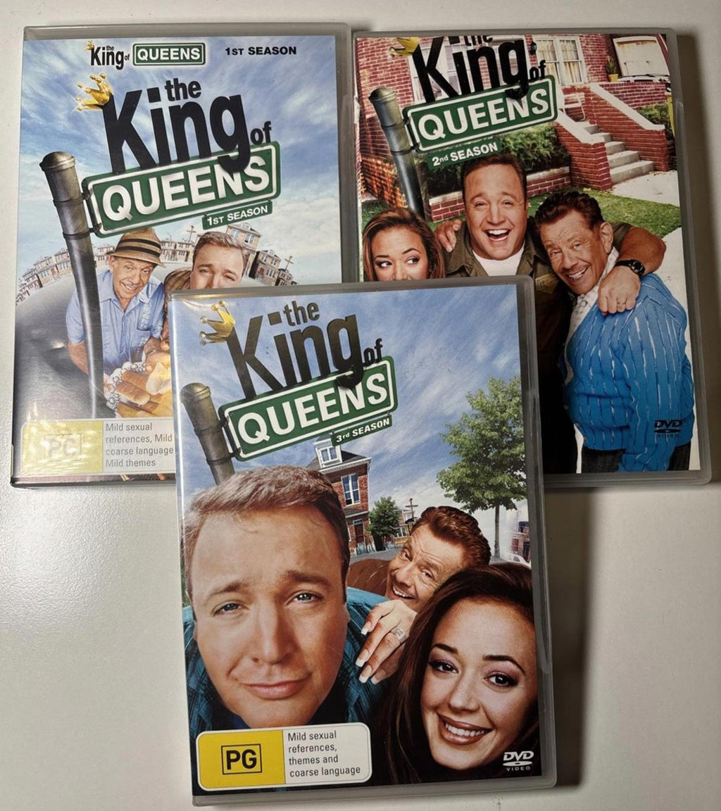 The King of Queens Seasons 1-3 DVD Sets TV Sitcom Comedy Kevin James Leah Remini - Come Sell Nearly Anything