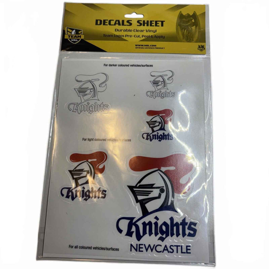 Newcastle Knights NRL Team Stickers and Vinyl Pre-Cut Decals Brand New Official