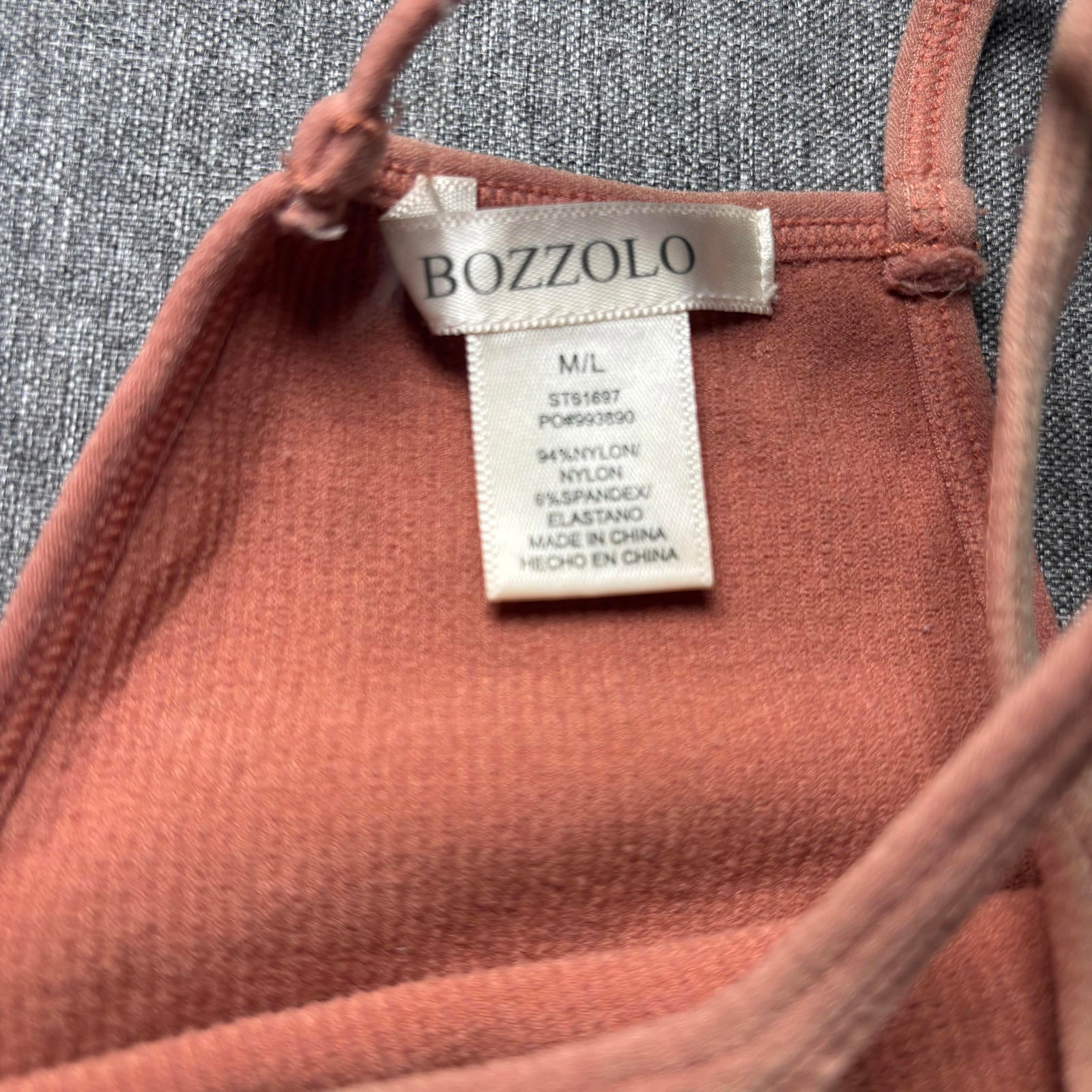 Bozzolo Medium/Large Women's Ribbed Tank Top - Come Sell Nearly Anything